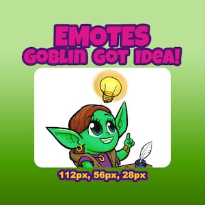 Goblin Got Idea-Emote für Discord und Twitch