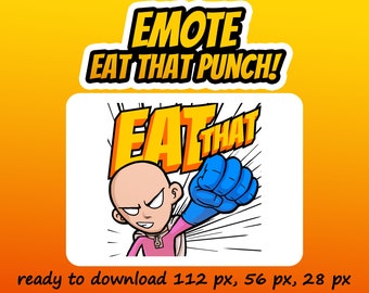 Emoticono "Cómete ese puñetazo" para Discord y Twitch