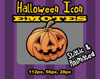 Emote de calabaza de Halloween para Twitch y Discord: estático + versión animada adicional