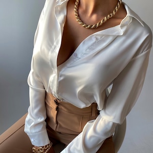 Rina Satin Blouse