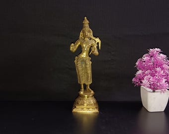 Mässingsstaty av Lord Balarama - Vaishnavism Jainism Gudom (23 cm)