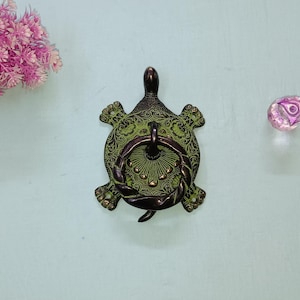 Sea Turtle Shape Doorbell | Brass Tortoise Themed Home Decorative Knocker