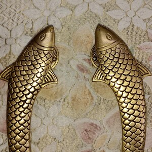 Trout Fish Door Decorative Handle | Brass Nautical Themed Curved Fish ...