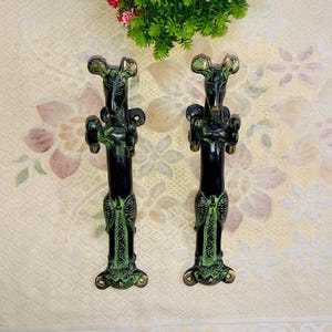 Brass Jumping Horse Shape Door Pull l Brass Pony Cabinet Door Handle | Set of 02 pieces