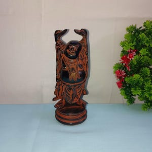 Brass Dancing Buddha Statue | Brass Yoga performing Happy Man Idol