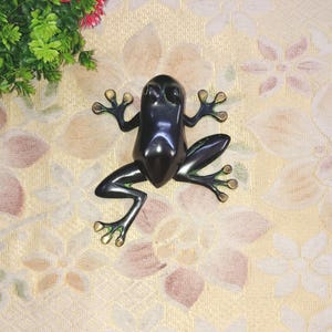 Reptile Frog Themed Door Bell | Brass Amphibian Bull Frog Door Knocker | Bedroom Door Mounting Showpiece