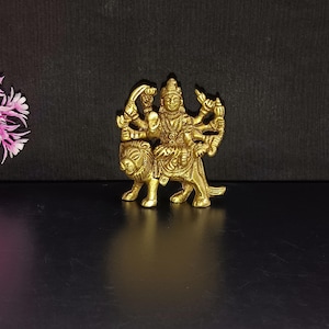 Brass Hindu Devi Goddess Giving Blessings | Brass Durga Mata Statue