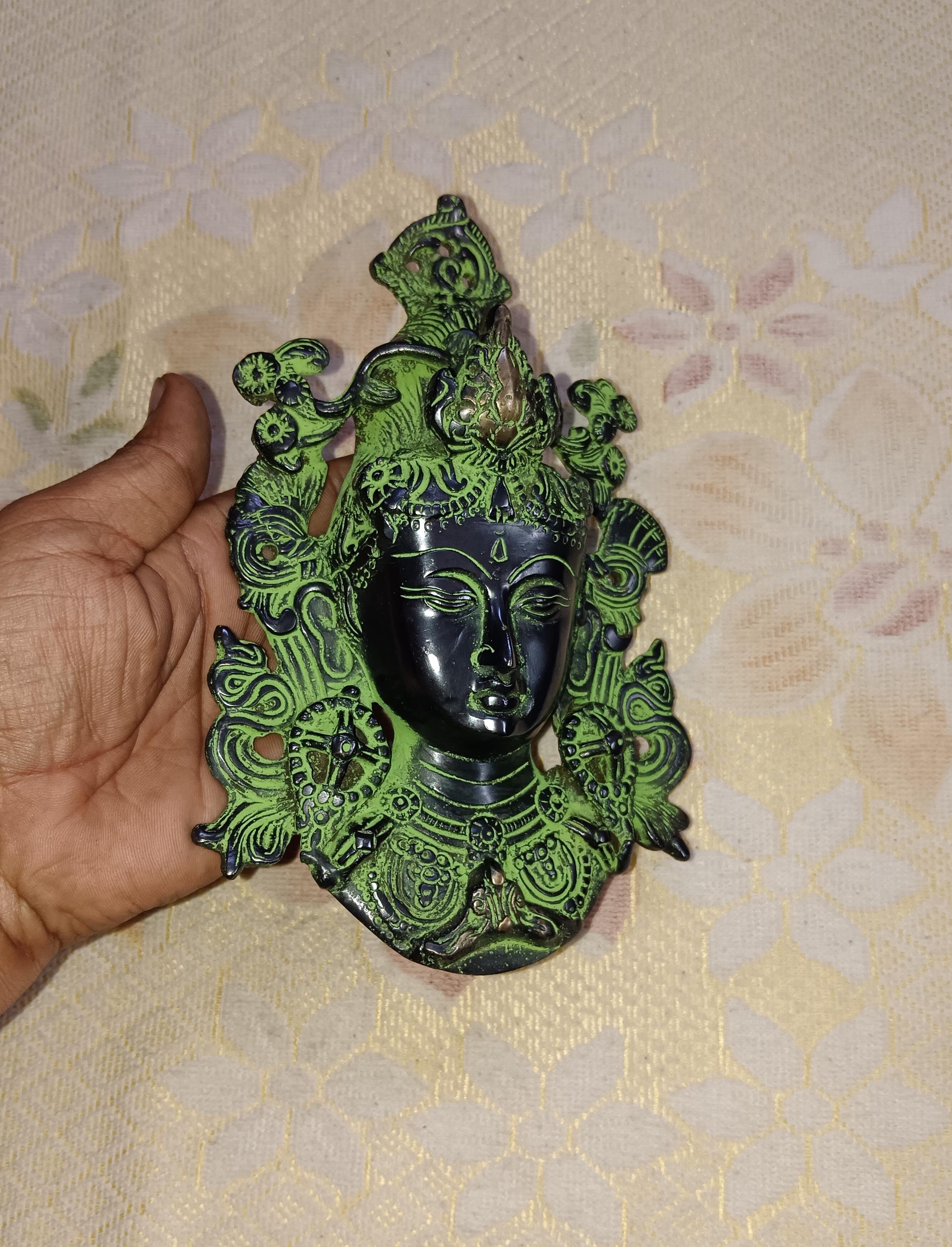 Brass Tara Goddess Wall Hanging: Yasodhara Face Sculpture - Etsy
