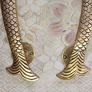 Trout Fish Door Decorative Handle | Brass Nautical Themed Curved Fish ...