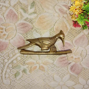 Brass Woodpecker Bird Door Knocker | Brass Chirping Bird Design Bell Door Hardware