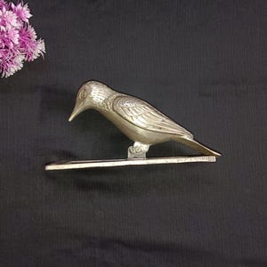 Brass Woodpecker Shape Door Knocker With Backplate | Brass Sparrow Shape Door Bell