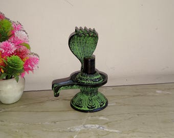 Brass Shiva Lingam Statue | Brass Mahadev Detachable Shivlingam | Weight: 1250 Grams Approx.
