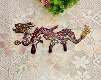 Brass Dragon Wall Hook: Knight Design Hanger