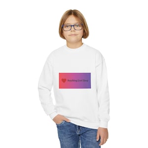 Gradient Logo Heart Sweatshirt | Youth Crewneck Pullover