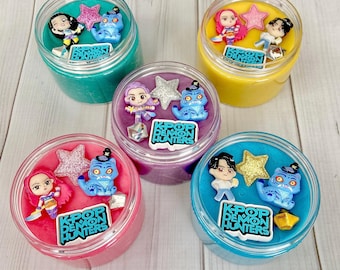 Play Dough Jar birthday grab bag party favor play doh kit gift sensory present 3 4 5 6 year old container birthday pink KPop soda hunters