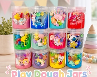 Play-Doh-burkar, play-doh-set, present till flickor och pojkar, magiskt kit, sensoriskt kit, festpyssel, Play-Doh, bilar, gripväska, 4, 5, 6, deg