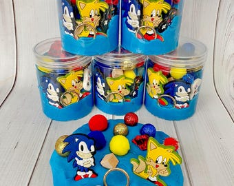 Play dough jars, homemade playdoh, playdough party favors goodie bag boy girl birthday present sensory slime, activity kids pretend play kit