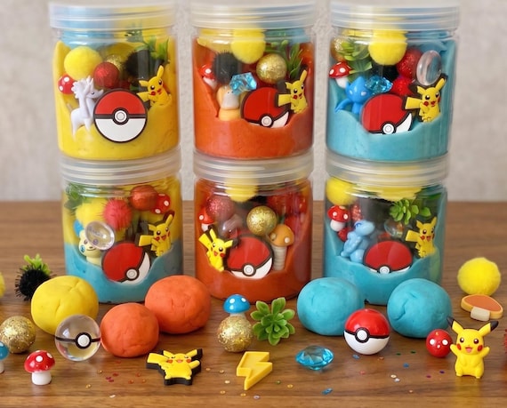 Playdough jars party favor bag homemade playdoh playdough boy girl birthday present sensory kit slime gift 4 5 6 7 Doh craft DIY teen
