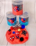 PlayDough Jar Boy birthday grab bag party favor super hero man doh kit gift sensory amazing present  4 5 6 year old spider teen dough