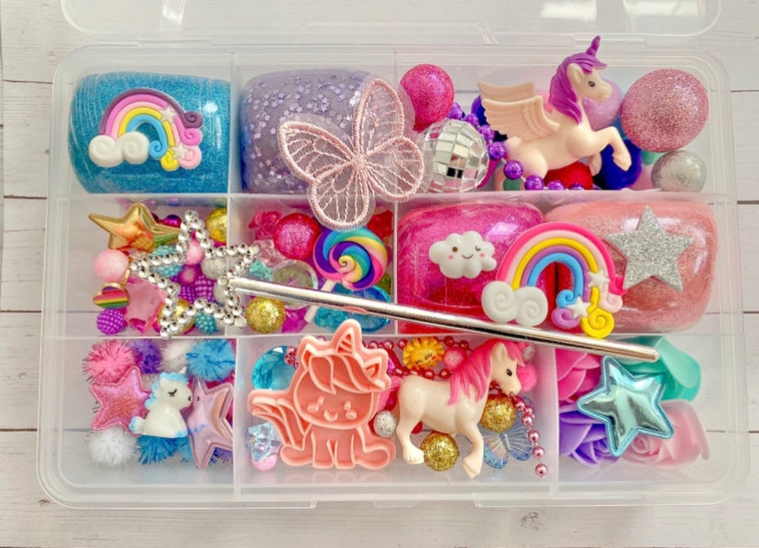 Unicorn Play Dough Kit, Magical Playdough Set, Girls Gift, Magic Kit ...