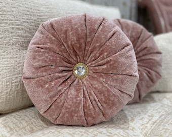 Velvet pillows Round, pillows, Pillow cover, Housewares decor, Round pillow, Round throw pillow, Velvet pouf, Home living