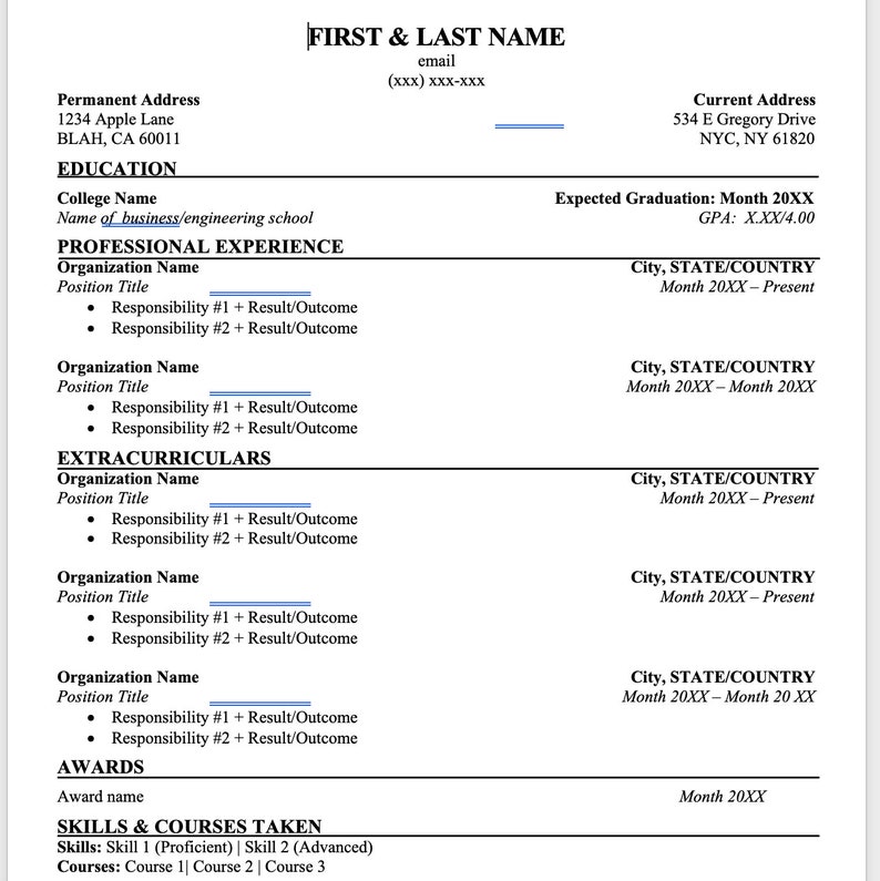 Resume Template for College Students - Il 794xN.5617336482 Nlpf