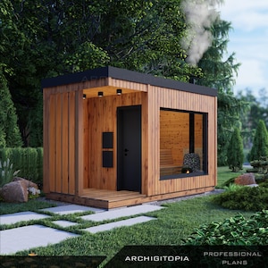 SAUNAPLANNEN | Professionele plannen voor moderne buitensauna met materiaallijst en klantenondersteuning | Noordse oase in je achtertuin