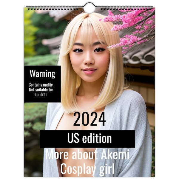 US edition, More about Akemi, Blonde Japanese cosplay girl - Wall calendars (US & CA)