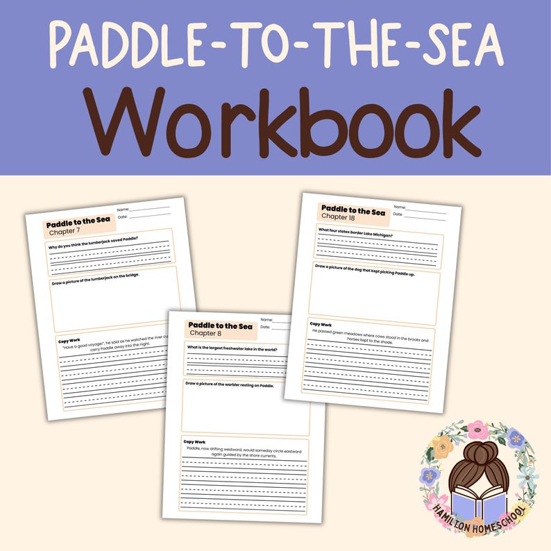 Paddle-to-the-Sea Workbook: Kapitelfragen, Kopierarbeit, gerichtetes Zeichnen (PDF Download) Bild 4