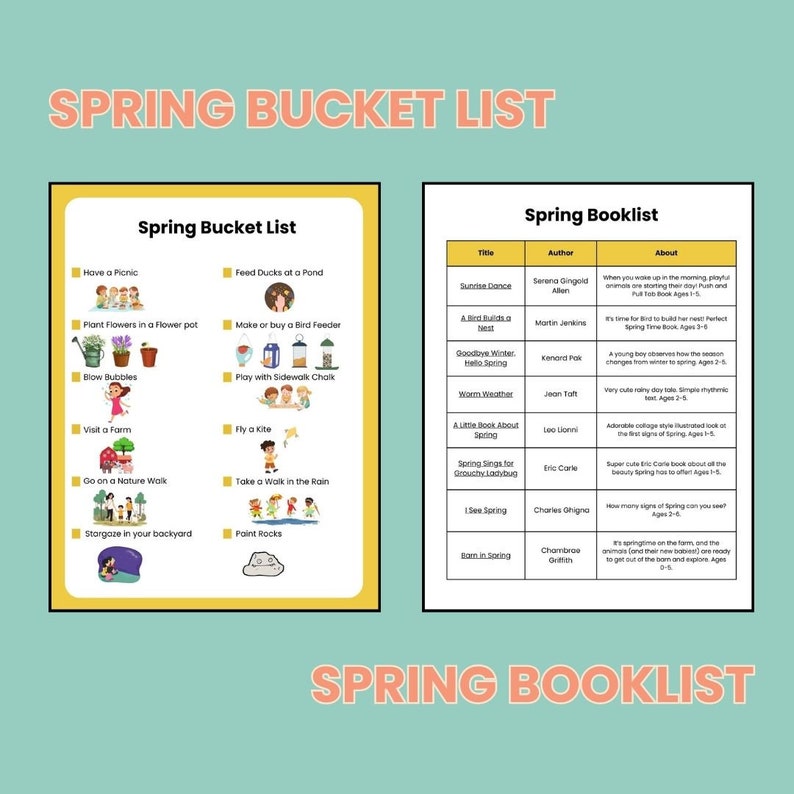 Spring Preschool Activity Sheets Bundle Worksheets Kindergarten Pre K ...