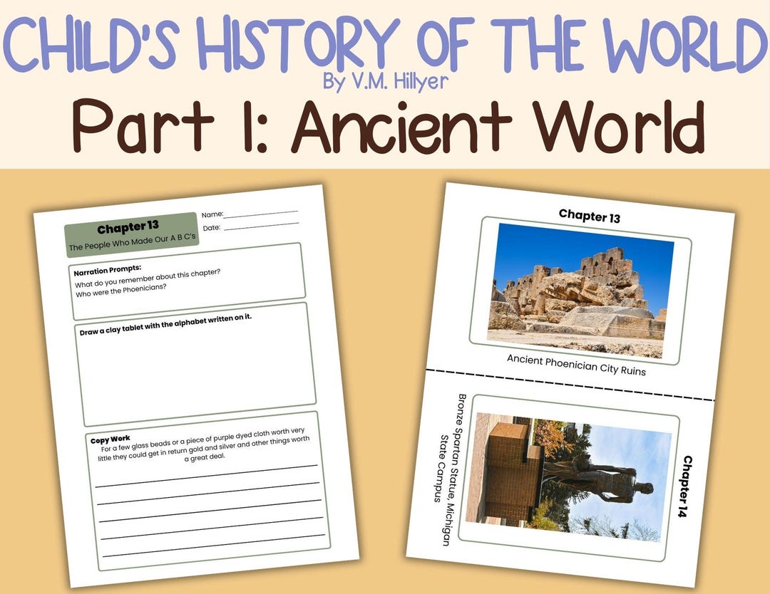 Child's History of the World Study Guide: Narration, Copywork, Visual ...