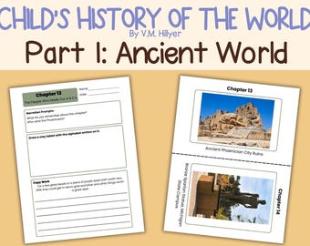 Guía de estudio de la historia del mundo para niños: Narración, copia, recursos visuales Parte 1 Mundo antiguo