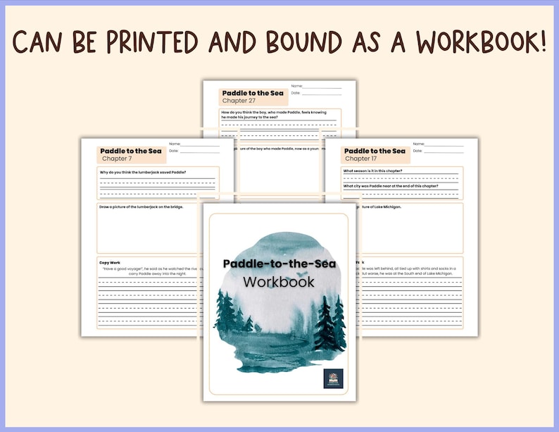 Paddle-to-the-Sea Workbook: Kapitelfragen, Kopierarbeit, gerichtetes Zeichnen (PDF Download) Bild 8