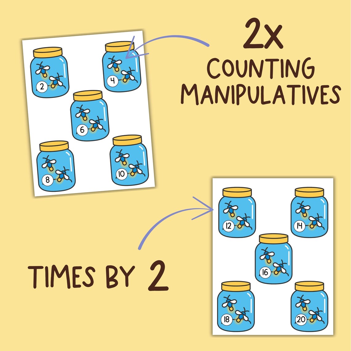 Firefly Skip Counting Counters: Math Manipulative, Numbers 2-30 (PDF ...