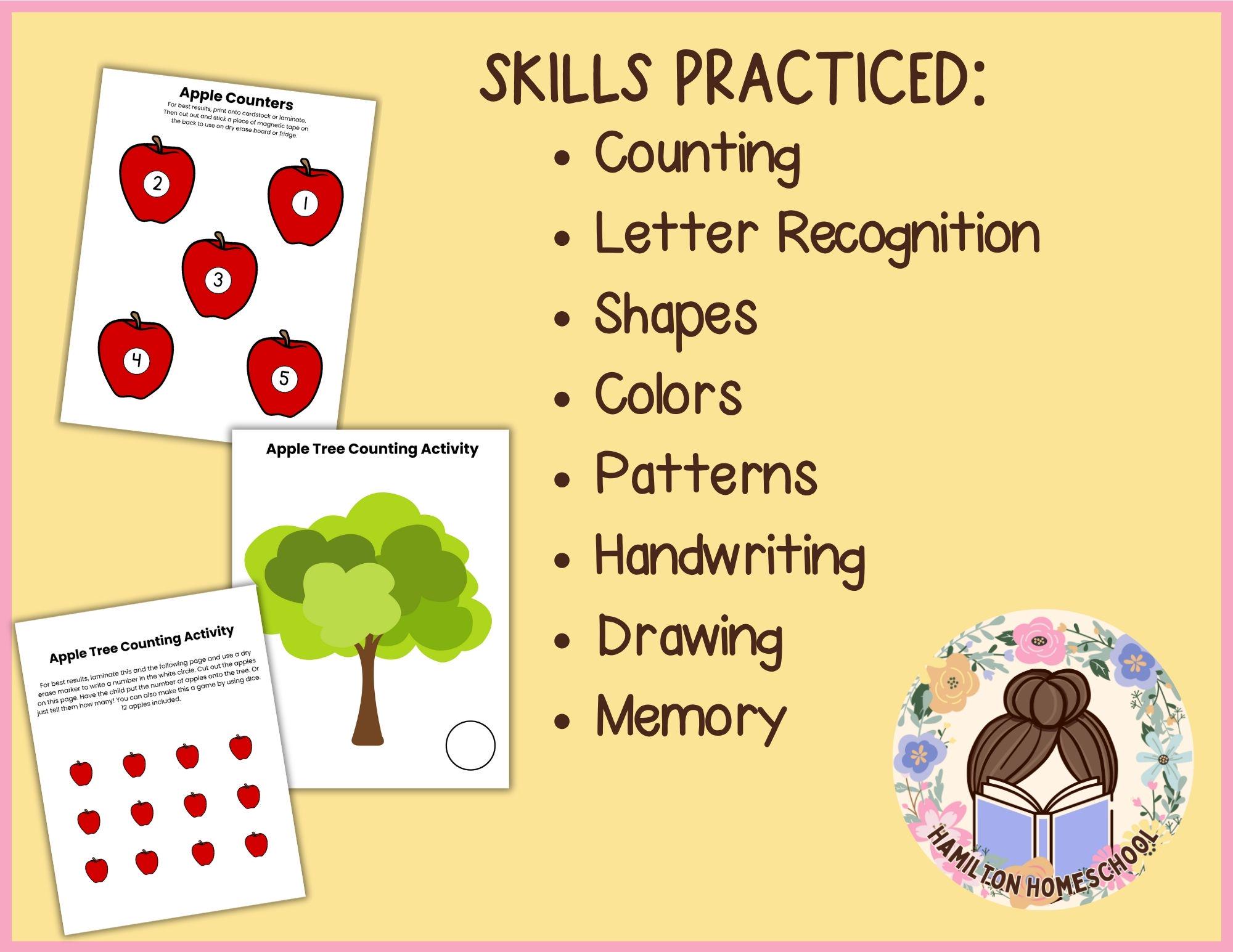 A is for Apple Preschool Worksheet & Activity Bundle Letter A Week ...