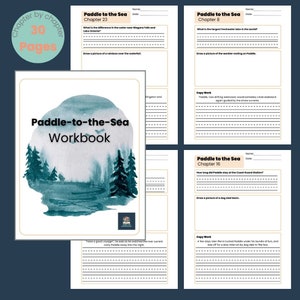 Paddle-to-the-Sea Arbeitsblätter Holling C. Holling Buch Companion Copy Work Paddle to the Sea Printable Workbook Charlotte Mason Jahr 1