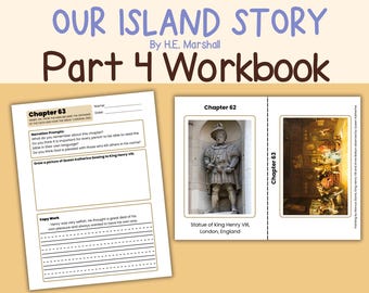 Island Story Worksheets: Narration, Copywork, Visual Aids (PDF Download) Volume 4 Chapters 95-110