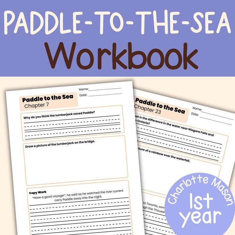 Paddle-to-the-Sea Workbook: Kapitelfragen, Kopierarbeit, gerichtetes Zeichnen (PDF Download) Bild 2