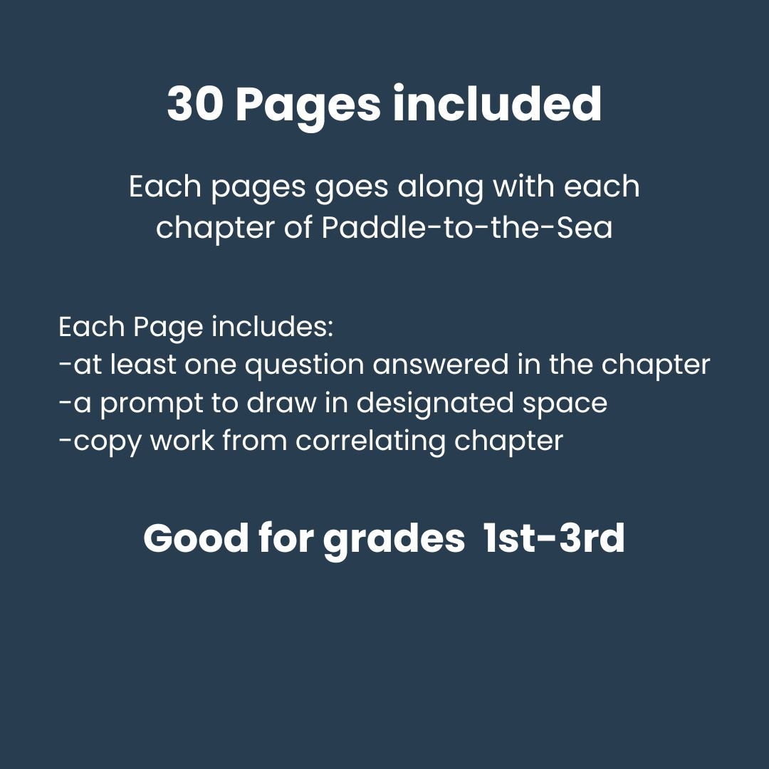 Paddle-to-the-sea Worksheets Holling C. Holling Book Companion Copy ...