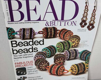 GUC Bead & Button Magazine August 2006 Issue Number 74 | Beading Patterns
