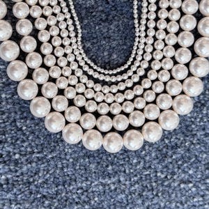Crystal White Swarovski Pearls – 2mm to 10mm Round Beads – Jewelry Making Beads – 5810 Series