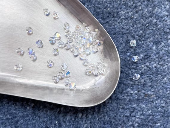 Swarovski 5328 Xilion Bicone Beads – Crystal Aurora Borealis (001AB) – 2.5mm to 8mm, Made in Austria