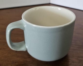 Vintage Noritake Keltcraft, Misty Isle Collection, Teacup / Coffee Cup / mug, Stoneware, Pale blue / green & Natural White, Made in Ireland