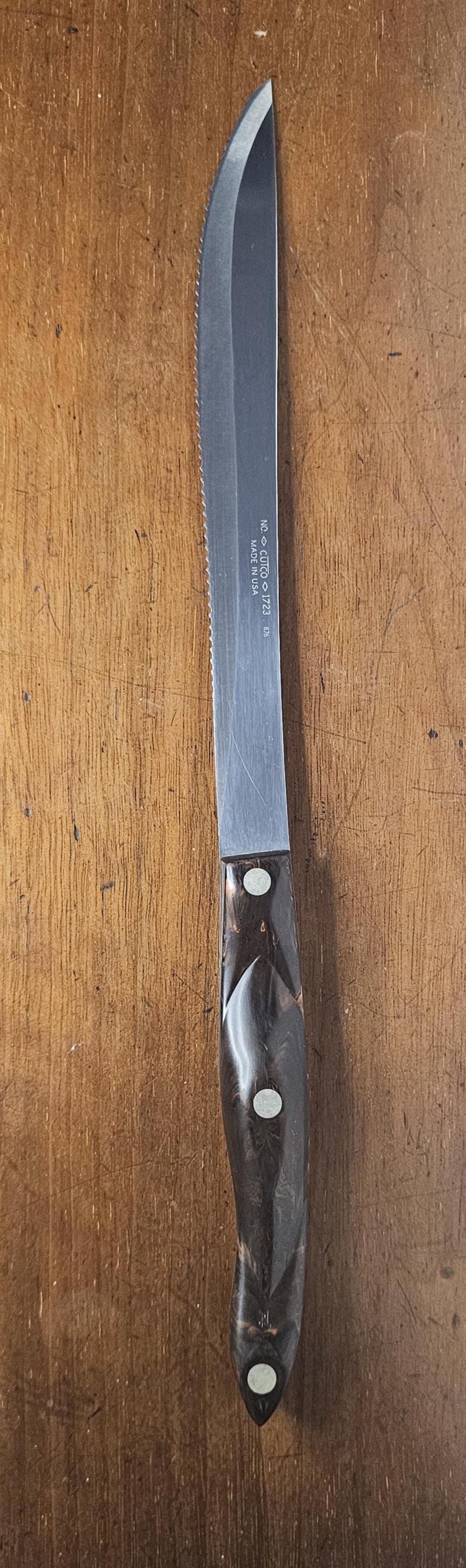 Coltello Da Verdura Cutco 1735: Lame In Acciaio Inox Con Bordi Affilati, Manico Marrone Classico (25 Cm) - 4