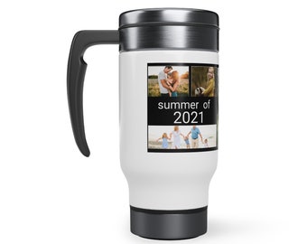 Copy of Stainless Steel Travel Mug with Handle, 14oz Customizable