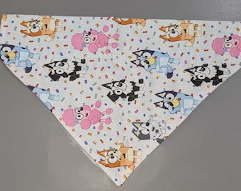 Bluey + Friends Over the Collar Dog Bandana