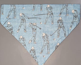 Golf Over the Collar Dog Bandana