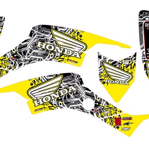 Fits Honda TRX 400 1999 to 2007 graphic kit trx400ex stickers decal kit graphics racing