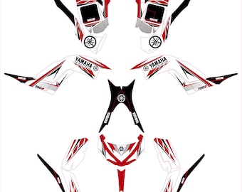 Kit déco Yamaha YFM 700 Raptor - Fox Jaune - Boutique Kit Déco Moto