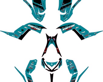Kit Graphique Yamaha Raptor 700 700R 2013 2018 2021 à 2024